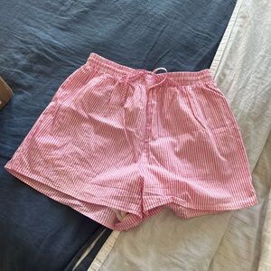 Princess Polly Linen Striped Shorts